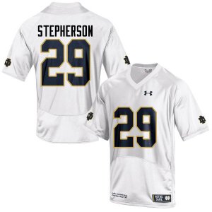 Notre Dame Fighting Irish Men's Kevin Stepherson #29 White Under Armour Authentic Stitched College NCAA Football Jersey QGP1199DO